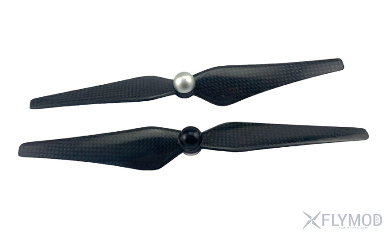 9443 2 blades carbon fiber propeller cw ccw black Карбоновые пропеллеры самозатягивающиеся