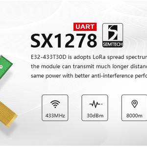 Приемопередающий модуль SX1278 LoRa E32 433T30D ebyte 433MHz