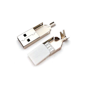 Разъем USB2 0 штекер  папа  для обжима на кабель