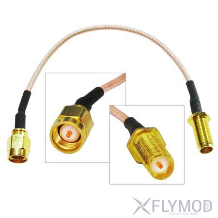 high quality low loss antenna extension cable Антенный удлиннитель на твердой ножке sma  rp-sma RG402