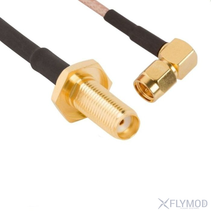 Антенный удлинитель mmcx to sma  rp-sma   10см переходник коннектор adapter connect прямой straight