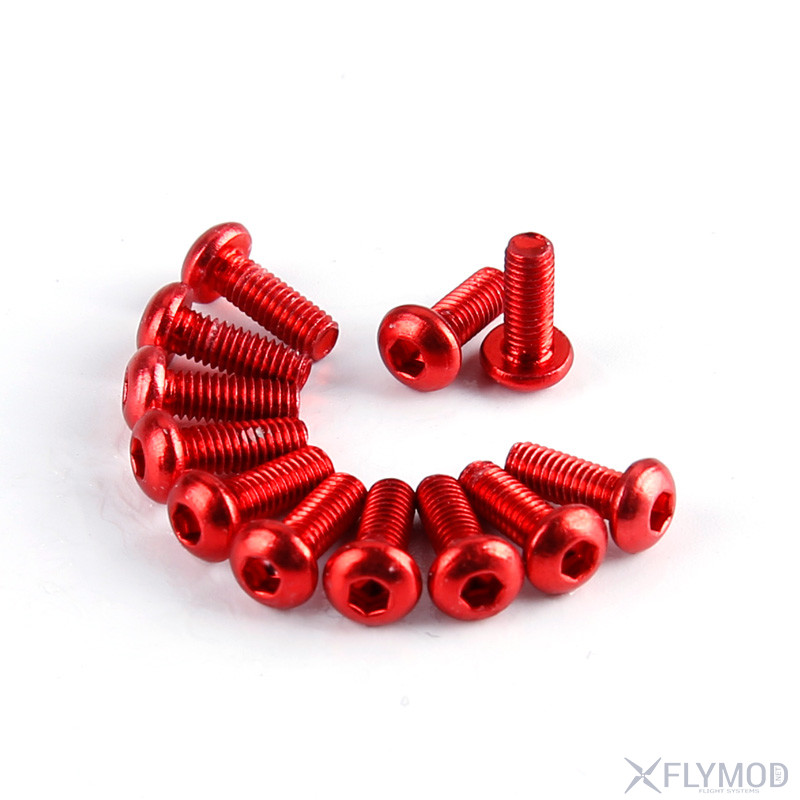 m3 self-locking nylon nut aluminum alloy multicolor hex Гайки алюминиевые шестигранные М3 с нейлоновым фиксатором  Цветные 10шт самозатягивающиеся