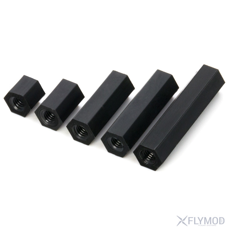 black steel hexagonal nut Стальные гайки шестигранные М3 черные