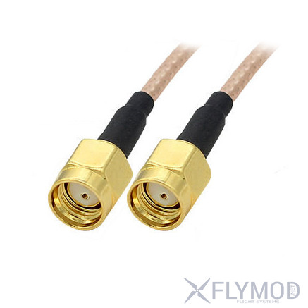 Антенный удлинитель mmcx to sma  rp-sma   10см переходник коннектор adapter connect прямой straight