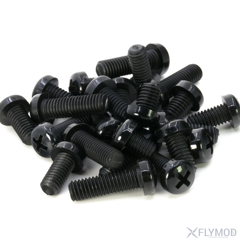 m2 black nylon plastic round phillips screw nut 120 pcs box set black Нейлоновые стойки 120шт Проставки