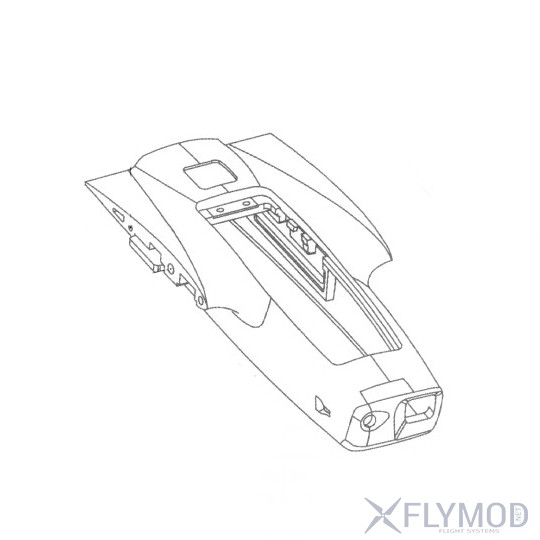 Самолет sonicmodell binary 1200mm wingspan epo twin motor fpv plane