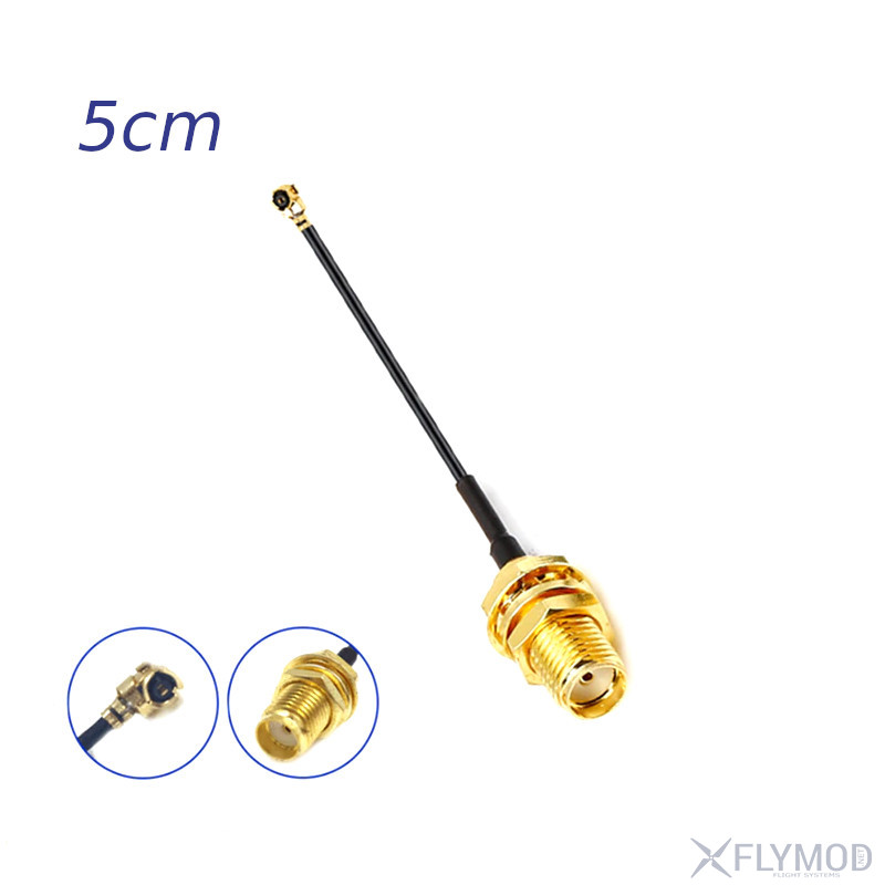 Антенный удлинитель mmcx to sma  rp-sma   10см переходник коннектор adapter connect прямой straight