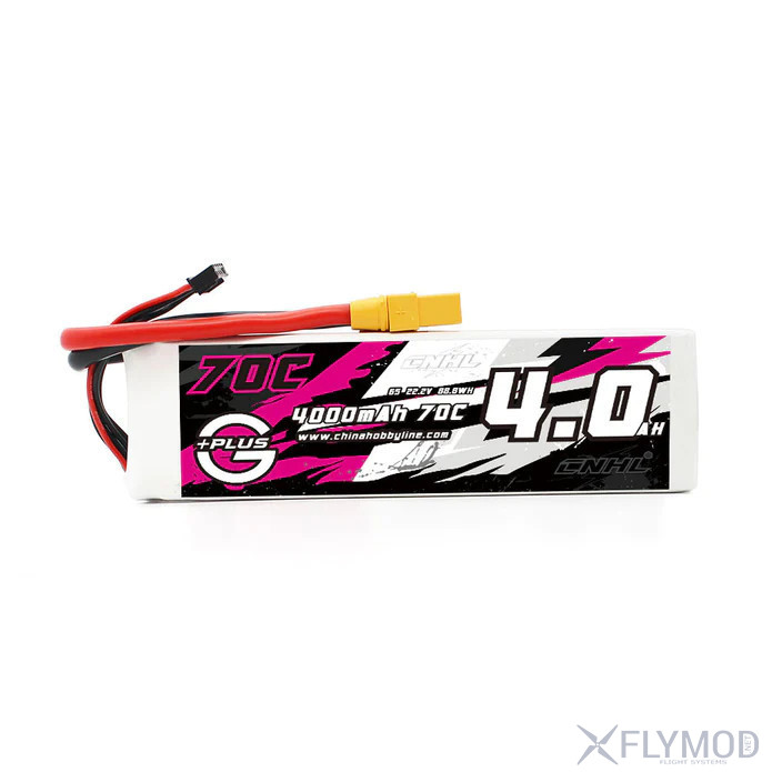 Аккумулятор CNHL G Plus 5000mAh 22 2V 6S 70C Lipo XT90