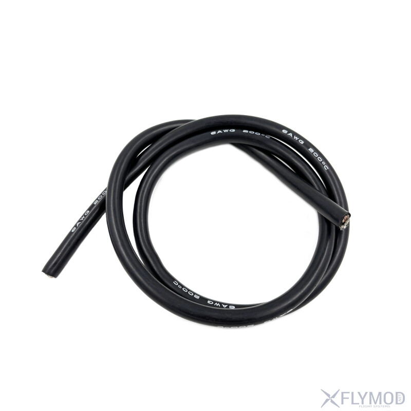 Силиконовый провод 18awg черный 1 метр кабель 18 awg