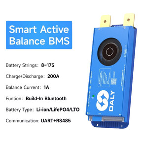 Контролер заряду акумулятора DALY Smart BMS 100Balance 40-200A 4-24S Li-ion LiFePO4 Bluetooth