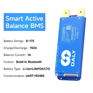 Контролер заряду акумулятора DALY Smart BMS 100Balance 40-200A 4-24S Li-ion LiFePO4 Bluetooth