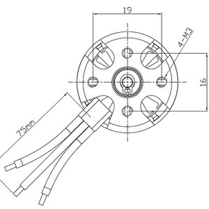 2212 920KV бесколлекторные моторы для DJI Phantom F450 F550 схема