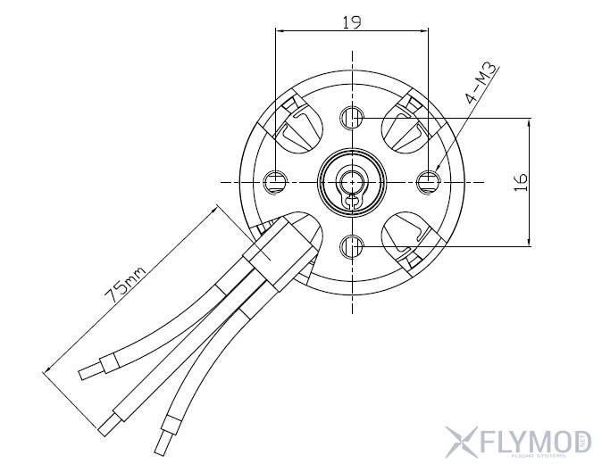 2212 920KV бесколлекторные моторы для DJI Phantom F450 F550 схема