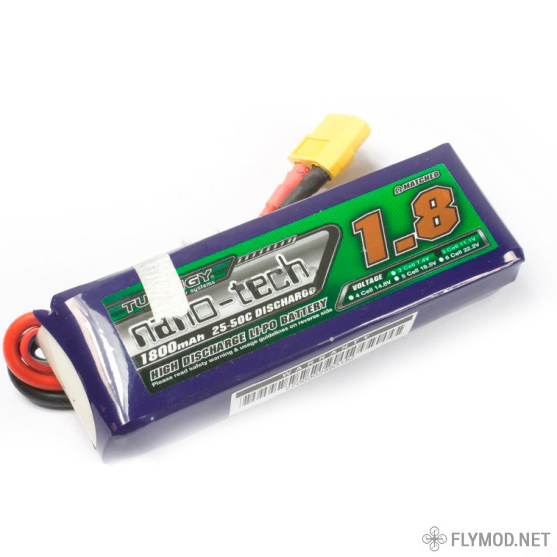 Аккумулятор Turnigy nano-tech 1800mah 3S 25 50C LiPo