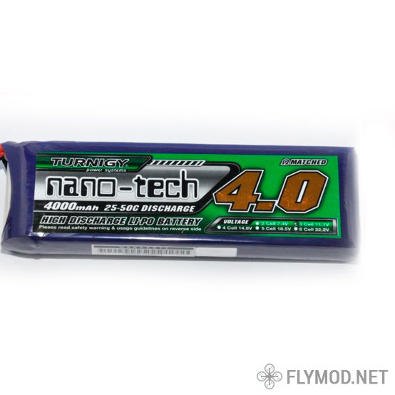 Аккумулятор Turnigy nano-tech 4000mah 3S 25 50C LiPo