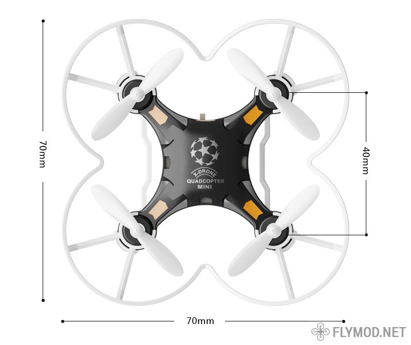 Мини квадрокоптер FQ777-124 Pocket Drone