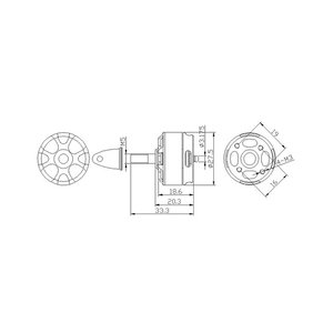 Моторы SunnySky X2207S 2100KV бесколлекторные схема мотора