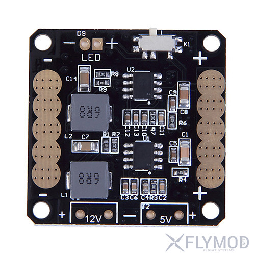 Плата разводки питания для квадрокоптера с регуляторами 5V 12V BEC для cc3d naze32