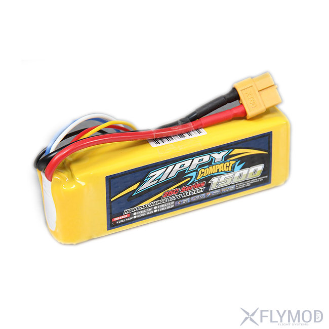 Аккумулятор Zippy Compact 4S 14 8V 1500mAh 25C LiPo