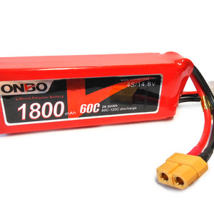 Аккумулятор LiPo ONBO 1800 4s 14 8V с большим током разряда 60C