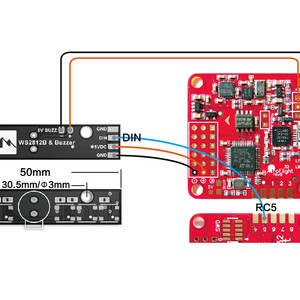 Matek RGB LED Модуль WS2812B для Naze32 схема подключение