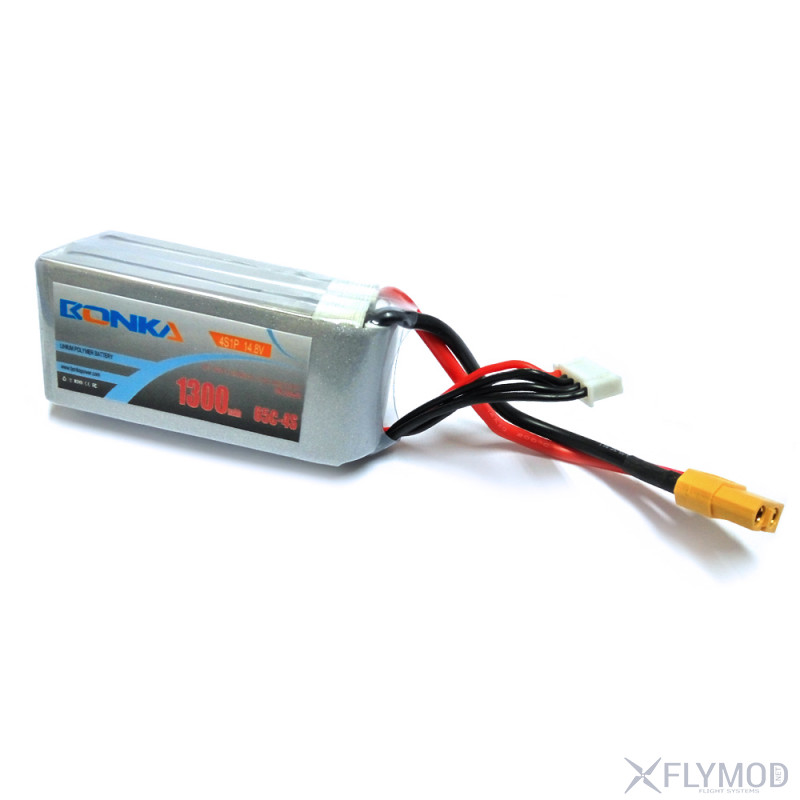 Аккумулятор Bonka BK 1300 mAh 4S 14 8V с током разряда 65С