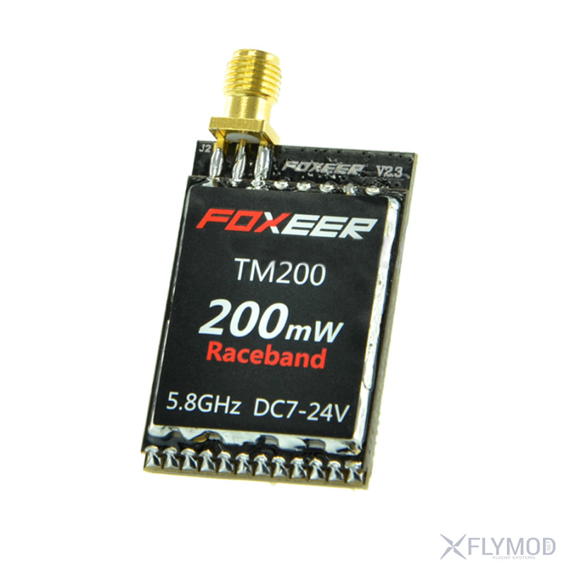 Видео передатчик для FPV Foxeer TM200 FPV Mini 5 8G 40CH 200mW VTx Race Band