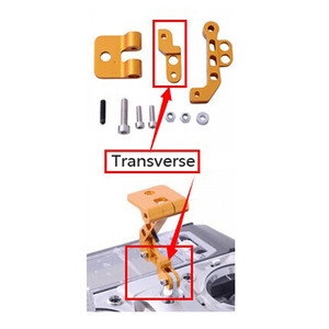 Кронштейн для FPV монитора к аппаратуре радиоуправление  Горизонтальное крепление Алюминий
