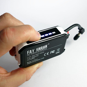 Аккумулятор Li-Po FatShark 7 4V 2S 1800mAh для FPV видео очков FatShark Dominator V3  пример работы индикации батареи