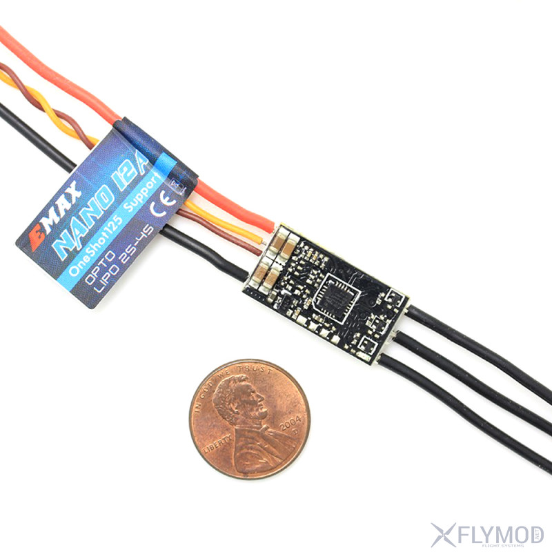 Регулятор скорости EMAX Nano Series 12A ESC BLHeli OPTO 3S-4S  компактные размеры для 130 мм рамы