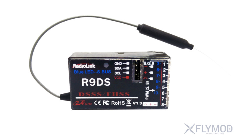 Приемник radiolink r9ds на 9 каналов receiver radiolink r9ds channels