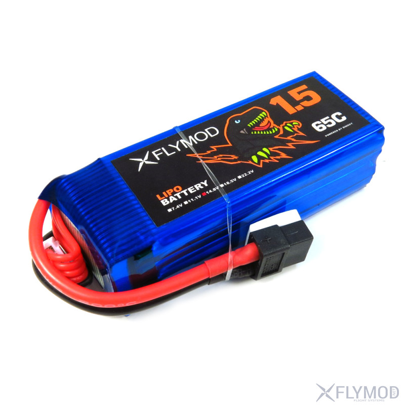 Аккумулятор Dyno 1500 mAh 4s 14 8V 65С Lipo  Flymod