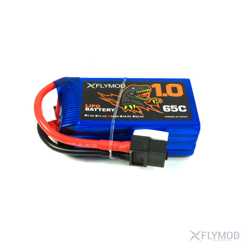 Аккумулятор Dyno 1000 mAh 4s 14 8V 65С Lipo  Flymod