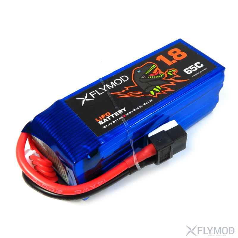 Аккумулятор Dyno 1800 mAh 4s 14 8V 65С Lipo  Flymod