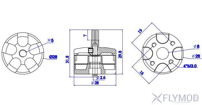 Моторы Racerstar BR2204 V2 2300KV Racing Edition