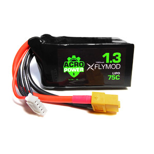 Аккумулятор Acro Power Flymod 1300 mAh 4s 14 8V 75С Lipo