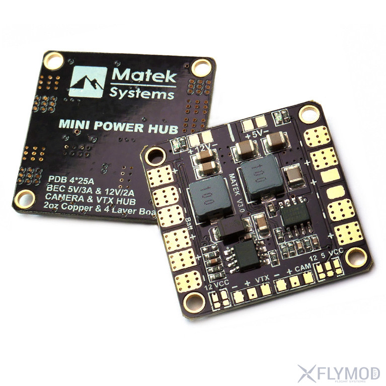 Распределительная плата Matek MINI POWER HUB V 3 1 с бэками на 5V и 12V