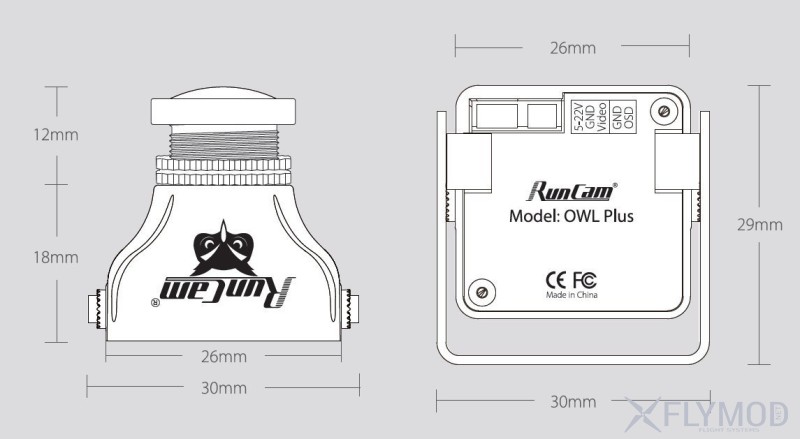 Камера для fpv runcam owl plus camera lens