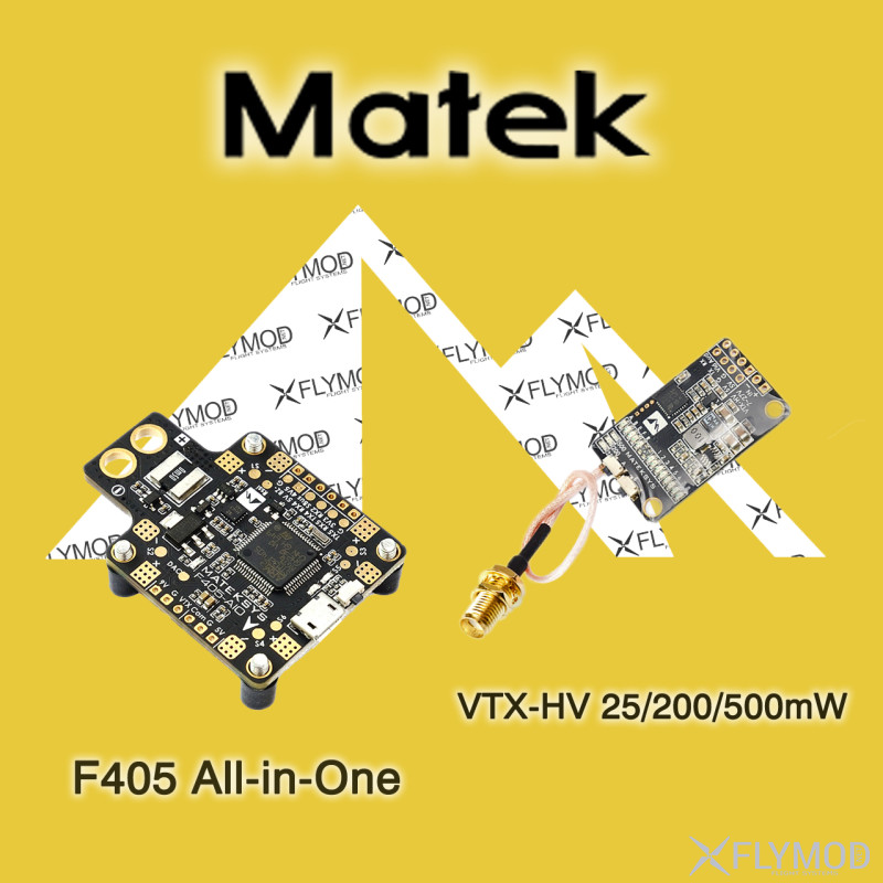 Контроллер полета matek f405 aio all in one controller контролер полетник mcu pdb плата разводки питания все в одном