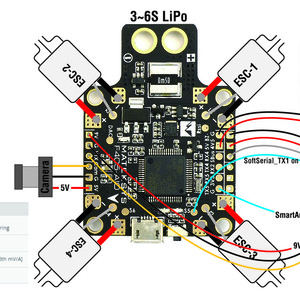 Контроллер полета matek f405 aio all in one controller контролер полетник mcu pdb плата разводки питания все в одном