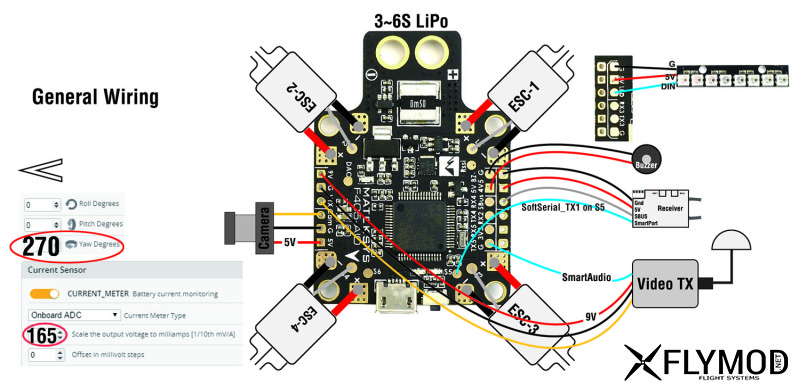 Контроллер полета matek f405 aio all in one controller контролер полетник mcu pdb плата разводки питания все в одном