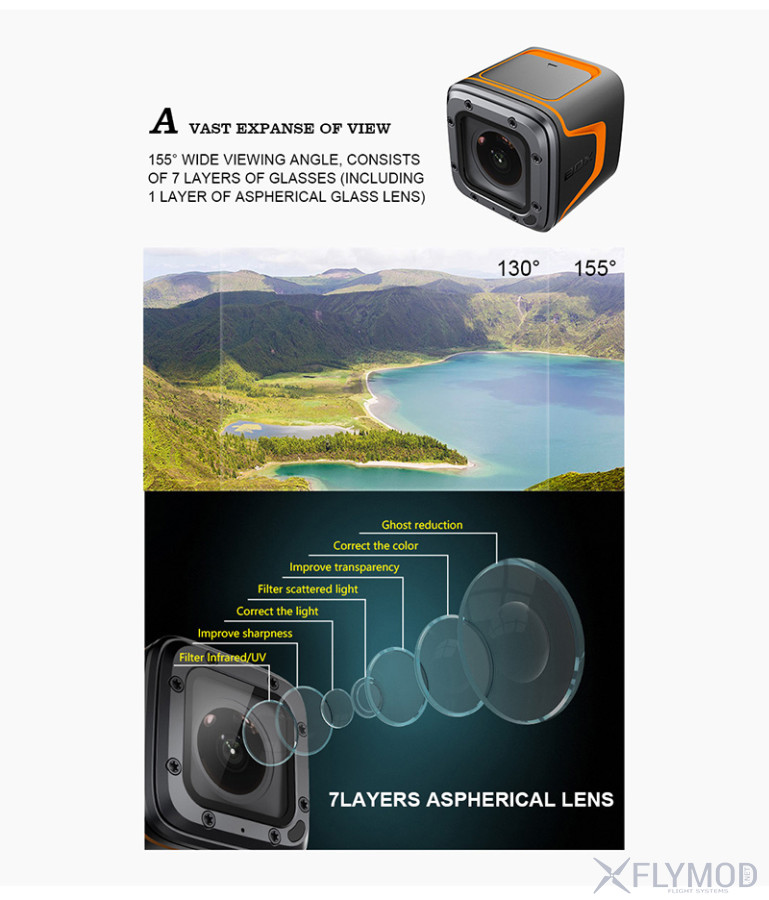 Экшен камера foxeer box 4k uhd foxeer box 4k uhd action camera