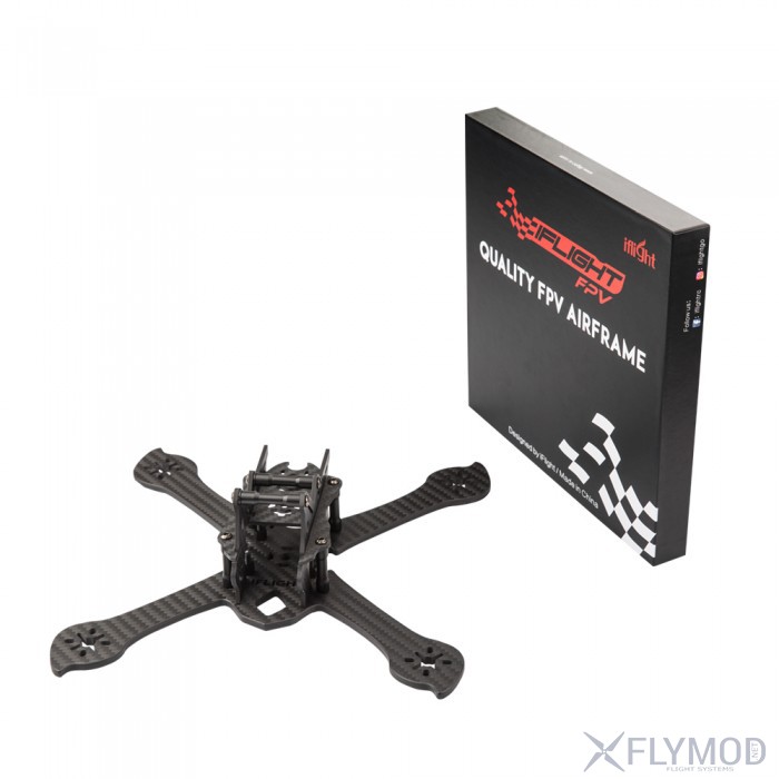 Карбоновая рама iflight x5 220мм carbon frame fiber пластина 220 fpv квадр мульти Transframe X5