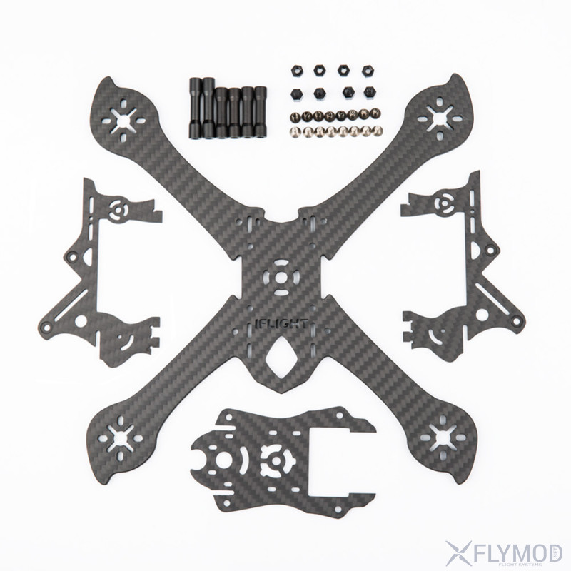 Карбоновая рама iflight x5 220мм carbon frame fiber пластина 220 fpv квадр мульти Transframe X5