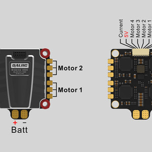 DALRC ENGINE 40A 2-5S 4 in 1 BLHeli 32 X Ready FPV Racing Brushless ESC Support DShot 300 1200 регулятор скорости все в одном далрс