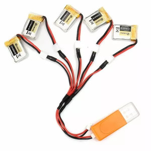 Зарядное usb устройство для мини аккумуляторов 1s 3 7v lipo с переходником jst jst-ds на 5 портов cheerson cx-30  cx-30w  cx-30s  jjrc h5c  h9d