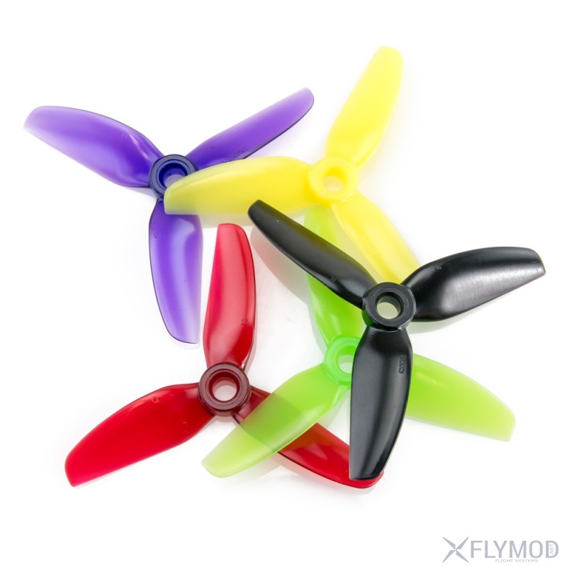 Пропеллеры hqprop 3040 3 лопасти  2 пары cw ccw dp 3x4x3 pc propeller