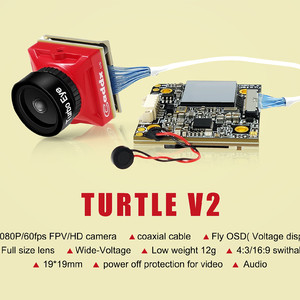 Камера для fpv caddx turtles hd 1080p 60fps сплит split dvr квадрокоптер экшн turtle v2