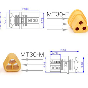 Коннекторы amass mt30 Banana Plug connector