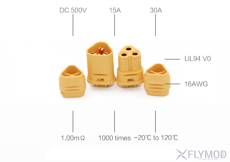 Коннекторы amass mt30 Banana Plug connector